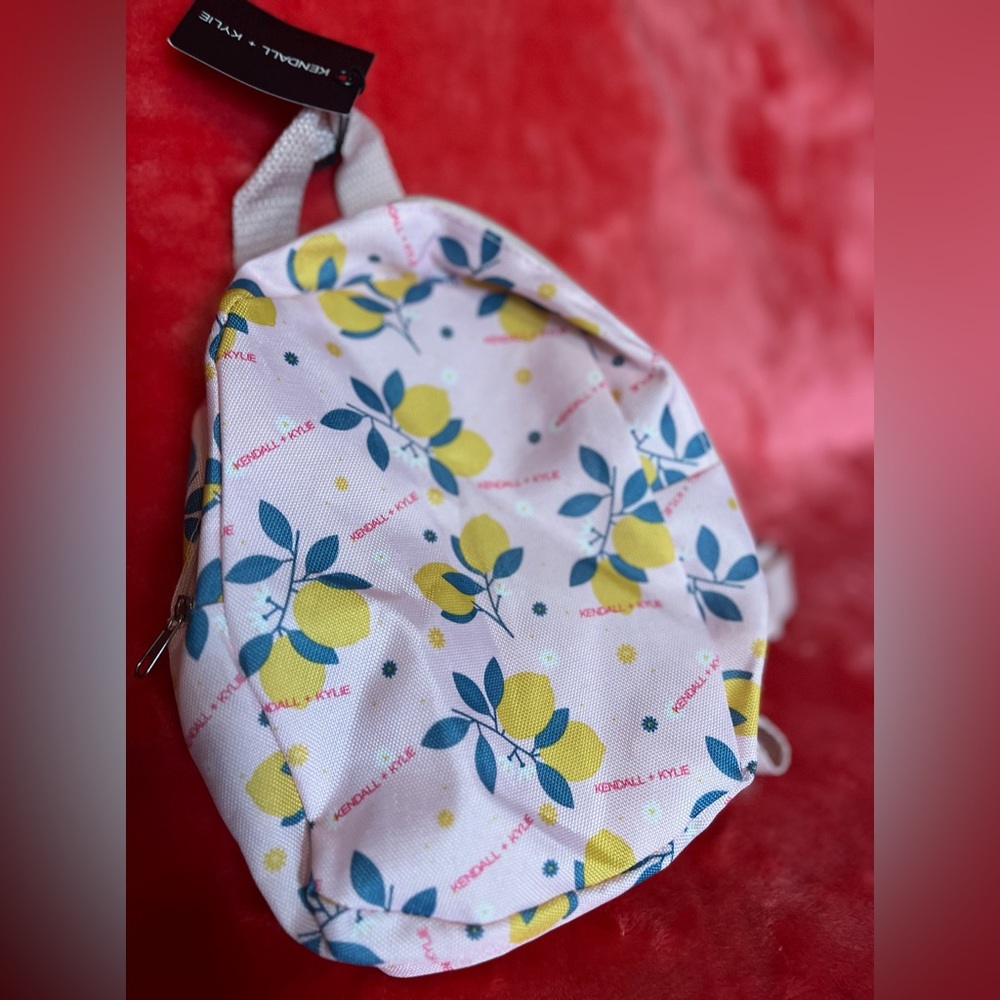 Kendall & Kylie pink lemon mini backpack